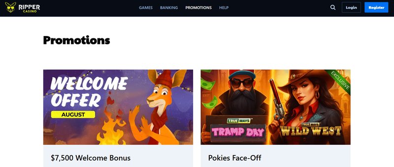 Ripper casino login, ripper casino sign up bonus